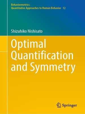 cover image of Optimal Quantification and Symmetry